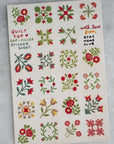 Feuille d'Autocollants Quilt Stay Home Club