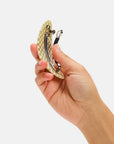 Barrette Ovale Damier Olive Chunks