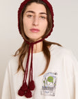 Bonnet Crochet Bourgogne Damson Madder