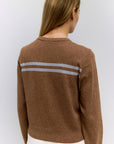All Row Meave Brown and Blue Cardigan