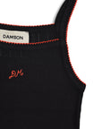 Camisole Pointelle Damson Madder Noir