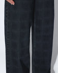 Dr Denim Donna Stream Check Overdye Jeans
