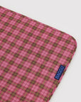 Baggu Puffy Picnic Blanket – Azalea Pink Tartan