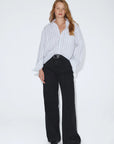 Dr Denim Rhue Black Pinstriped Jeans