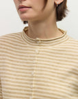 All Row Elisa Cardigan – Beige and Cream Stripes