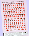 Feuille d'Autocollants pour Ongles Very Cherry Deco Beauty
