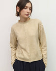 All Row Elisa Cardigan – Beige and Cream Stripes