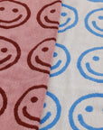 Set of 2 Baggu Hand Towels – Sky Blue and Blush Happy