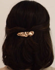 Barrette Texturée Dorée Nar'sha