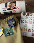 Feuille d'Autocollants Quilt Stay Home Club