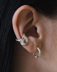 Sarah Bijoux Solid Silver Sculpted Adjustable Ring