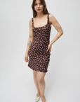 Kelly Brown Polka Dot Dress All Row