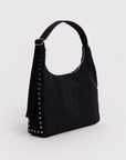 Sac d'Épaule Nylon Baggu Noir Studs