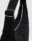 Sac d'Épaule Nylon Baggu Noir Studs