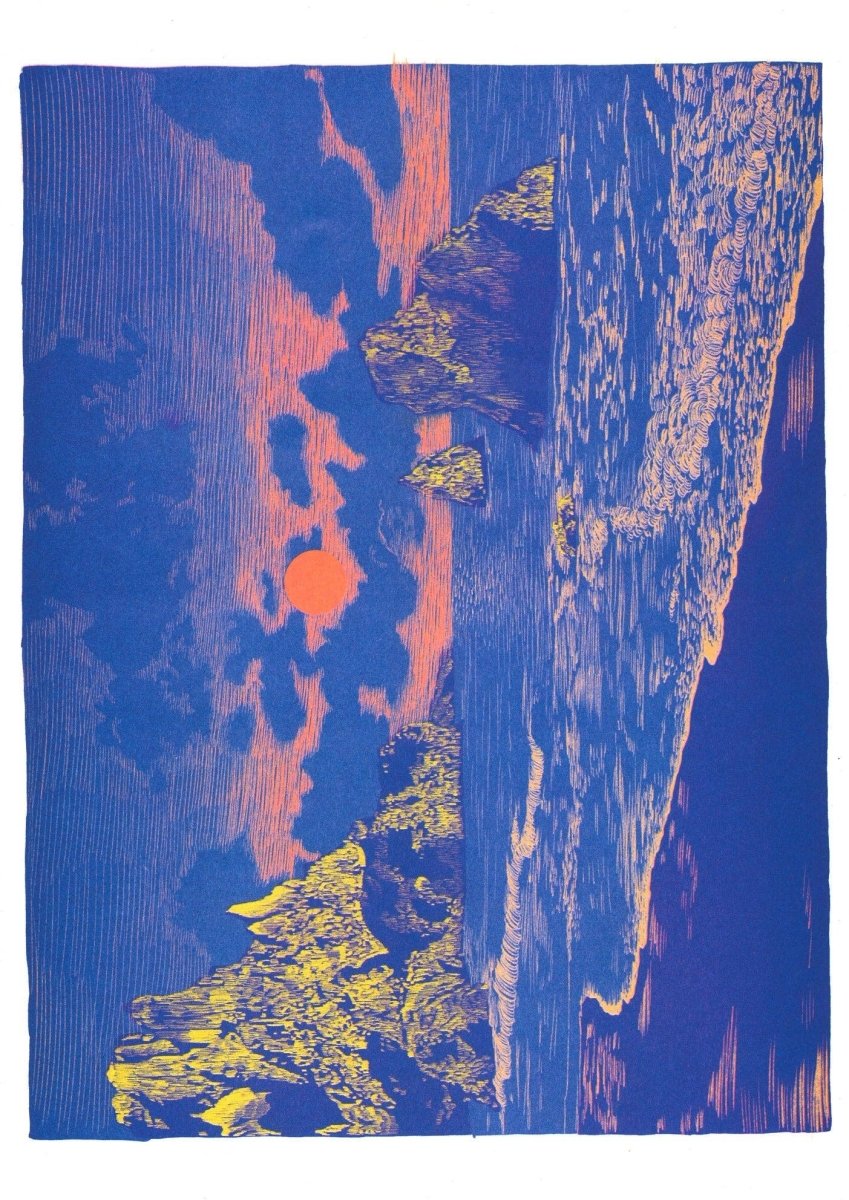 Affiche Apocalyptic sea 12 x 17po Manon Diemer Kiblind Atelier - Ex - voto