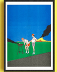Affiche Barbeuc 12 x 17po S. Bailly Kiblind Atelier - Ex - voto