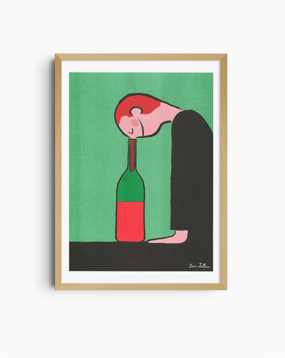 Affiche Bottle 12 x 17po Jean Jullien Kiblind Atelier - Ex - voto