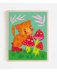Affiche Champignons Paperole 8 x 10 - Ex - voto