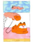 Affiche Garfield 12 x 17po Melek Zertal Kiblind Atelier - Ex - voto
