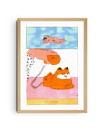 Affiche Garfield 12 x 17po Melek Zertal Kiblind Atelier - Ex - voto