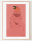 Affiche Girl and Orange in Glass Paperole 8 x 10 - Ex - voto