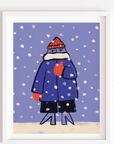 Affiche Hiver Paperole 8 x 10 - Ex - voto