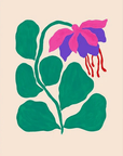 Affiche Liv Lee Fuchsia A4 12” x 8.25” - Ex - voto