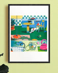 Affiche Quad in Quad Room 12 x 17po B. Panicha Kiblind Atelier - Ex - voto