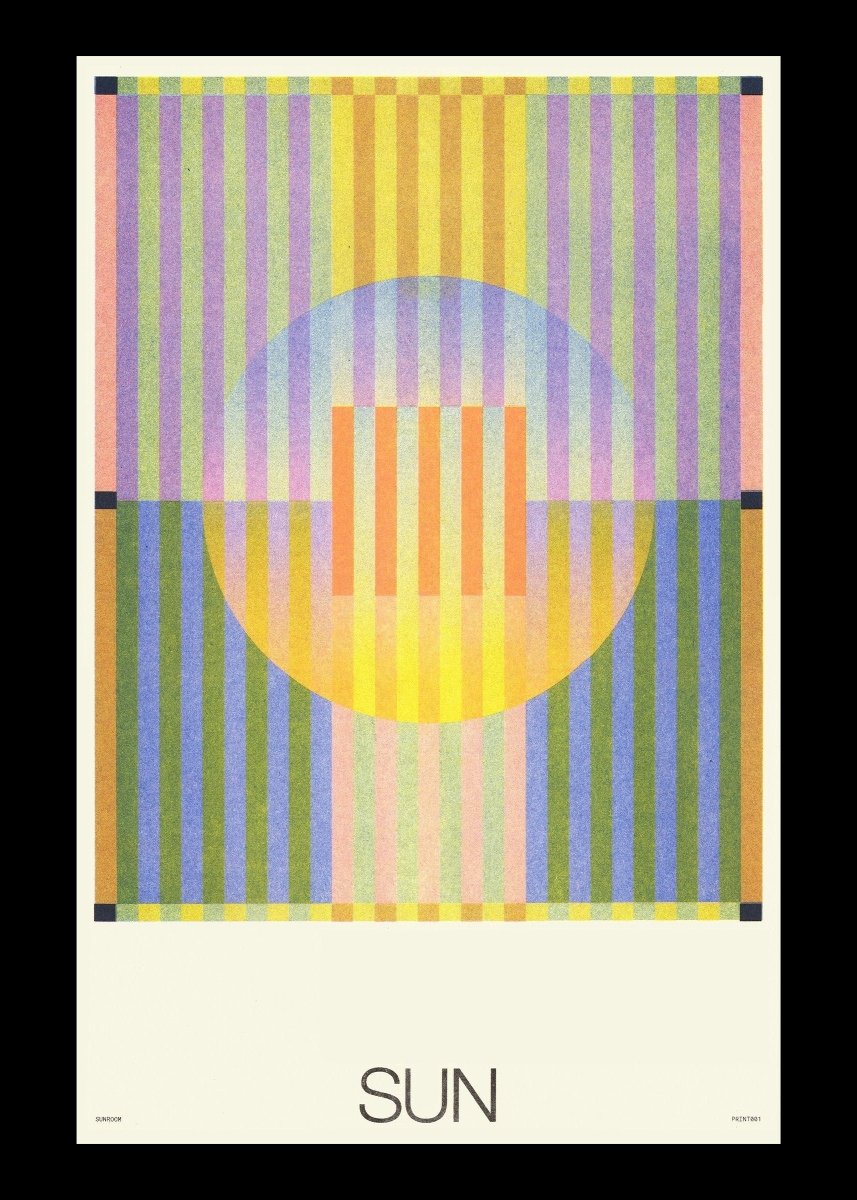 Affiche Riso 11 x 17 Sunroom Sun - Ex - voto