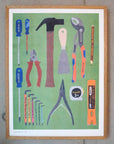 Affiche Riso Some tools from our toolbox 30x40 cm We are out of office - Ex - voto
