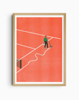 Affiche Roland Garros 12 x 17po S. Bailly Kiblind Atelier - Ex - voto