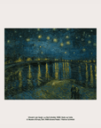 Affiche The Starry Night 12 x 17po Manon Diemer Kiblind Atelier - Ex - voto
