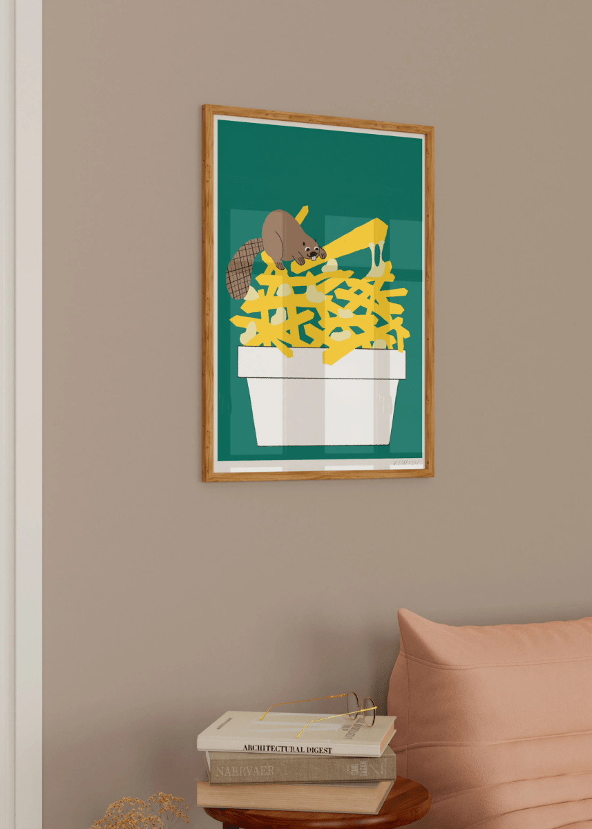 Affiche TOUTE Bouquet Castor et Poutine - Ex - voto