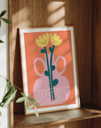Affiche Tulipes Jaunes Amélie Lehoux x Paperole 8 x 10 - Ex - voto