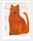 Affichette A5 The Cat's Purpose D.Shrigley - Ex - voto