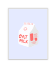 Affichette Oat Milk 8 x 11.5 Mel Andrel - Ex - voto