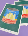 Affichette Riso Can of Esparragos 5x7 We are out of Office - Ex - voto