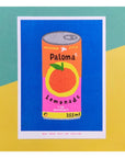 Affichette Riso Can of Paloma Limonade 5x7po We Are Out of Office - Ex - voto