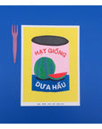 Affichette Riso Can of Watermelon Seeds 5x7po We Are Out of Office - Ex - voto