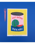 Affichette Riso Can of Watermelon Seeds 5x7po We Are Out of Office - Ex - voto