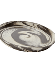 Assiette 12" Marbrée Noir AD - Ex - voto