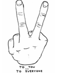 Autocollant Bollocks D. Shrigley - Ex - voto