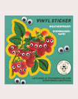 Autocollant Framboises Googly Stay Home Club - Ex - voto