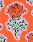 Autocollant Rose Paperole - Ex - voto