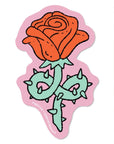 Autocollant Rose Paperole - Ex - voto
