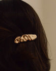 Barrette Texturée Dorée Nar'sha