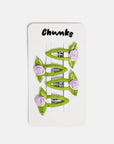 Barrette Rosette Lilas Chunks - Ex - voto