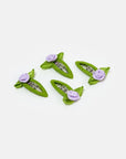 Barrette Rosette Lilas Chunks - Ex - voto