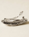 Barrette Texturée Argent Nar'sha - Ex - voto