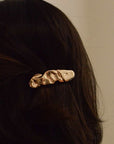 Barrette Texturée Dorée Nar'sha - Ex - voto